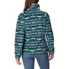 image:imageColumbia womens Benton Springs Printed Full ZipBright Aqua Checkered Peaks