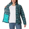image:imageColumbia womens Benton Springs Printed Full ZipBright Aqua Checkered Peaks