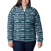 image:imageColumbia womens Benton Springs Printed Full ZipBright Aqua Checkered Peaks