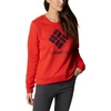 image:imageColumbia womens Columbia Trek Graphic CrewTrek Graphic CrewBold OrangeStacked Gem