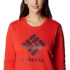 image:imageColumbia womens Columbia Trek Graphic CrewTrek Graphic CrewBold OrangeStacked Gem