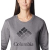 image:imageColumbia womens Columbia Trek Graphic CrewTrek Graphic CrewCity Grey HeatherBlack Csc Stacked Logo