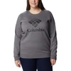 image:imageColumbia womens Columbia Trek Graphic CrewTrek Graphic CrewCity Grey HeatherBlack Csc Stacked Logo