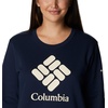 image:imageColumbia womens Columbia Trek Graphic CrewTrek Graphic CrewCollegiate NavyStacked Gem