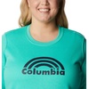 image:imageColumbia womens Columbia Trek Graphic CrewTrek Graphic CrewElectric Turquoise Rainbow