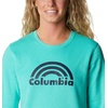 image:imageColumbia womens Columbia Trek Graphic CrewTrek Graphic CrewElectric Turquoise Rainbow