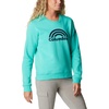image:imageColumbia womens Columbia Trek Graphic CrewTrek Graphic CrewElectric Turquoise Rainbow