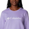 image:imageColumbia womens Columbia Trek Graphic CrewTrek Graphic CrewFrosted PurpleWhite Logo