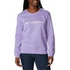 image:imageColumbia womens Columbia Trek Graphic CrewTrek Graphic CrewFrosted PurpleWhite Logo