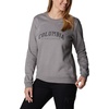 image:imageColumbia womens Columbia Trek Graphic CrewTrek Graphic CrewLight Grey HeatherCsc Collegiate