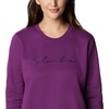 image:imageColumbia womens Columbia Trek Graphic CrewTrek Graphic CrewPlumScript Logo