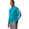 image:imageColumbia womens Columbia Trek Graphic CrewTrek Graphic CrewRiver BlueCsc Sleeve Logo