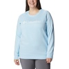 image:imageColumbia womens Columbia Trek Graphic CrewTrek Graphic CrewSpring BlueWhite Logo