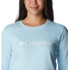 image:imageColumbia womens Columbia Trek Graphic CrewTrek Graphic CrewSpring BlueWhite Logo