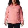 image:imageColumbia womens Glacial Iv Print Half ZipBlush Pink Herringbone Print