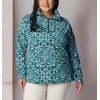 image:imageColumbia womens Glacial Iv Print Half ZipNight Wave Polarize