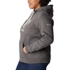 image:imageColumbia womens Trek Graphic Treatment HoodieCharcoal HeatherStacked Gem