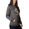 image:imageColumbia womens Trek Graphic Treatment HoodieCharcoal HeatherStacked Gem
