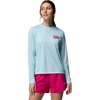 image:imageColumbia Womens PFG Tidal Tee Palm Waves Long SleeveMarine LightFlamingo Isle
