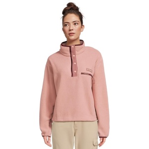 image:imageColumbia Helvetia II Cropped Half Snap FleeceEraser PinkFigRich Wine