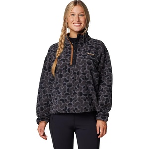 image:imageColumbia Helvetia II Printed Cropped Half SnapBlack Retroscape