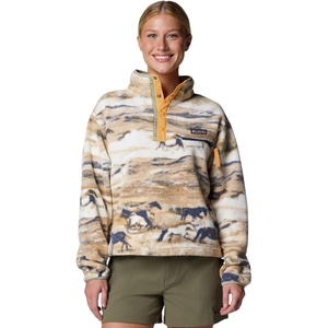 image:imageColumbia Helvetia II Printed Cropped Half SnapLemon Wash Roaming