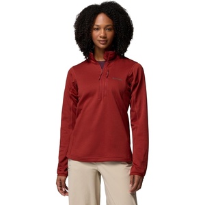 image:imageColumbia Womens Essential Hike Grid Fleece Half ZipRed Oxide