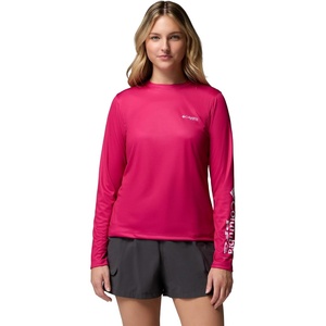 image:imageColumbia Womens PFG Tidal Tee Original Chill Long SleeveGuava PinkOriginal Chill