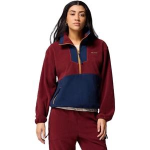 image:imageColumbia Womens Sequoia Grove 12 Zip FleeceRich WineCollegiate NavyMaple Sugar