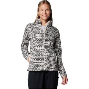 image:imageColumbia Womens Sweater Weather Print Full ZipDark Stone Madras Tonal