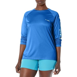 image:imageColumbia Womens Tidal Tee II Long Sleeve HoodieVivid BlueLime Glow