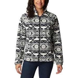 image:imageColumbia womens Benton Springs Printed Full ZipBlack Checkered Peaks Tonal