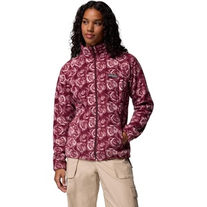 image:imageColumbia womens Benton Springs Printed Full ZipRich Wine Rose City
