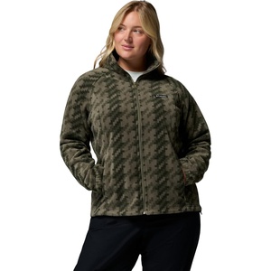 image:imageColumbia womens Benton Springs Printed Full ZipStone GreenTwills
