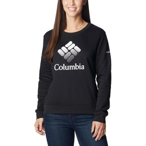 image:imageColumbia womens Columbia Trek Graphic CrewTrek Graphic CrewBlackWhite Csc Stacked Logo