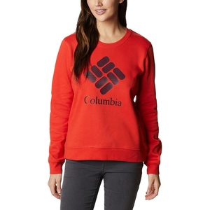 image:imageColumbia womens Columbia Trek Graphic CrewTrek Graphic CrewBold OrangeStacked Gem