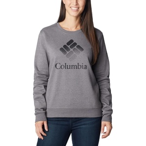 image:imageColumbia womens Columbia Trek Graphic CrewTrek Graphic CrewCity Grey HeatherBlack Csc Stacked Logo