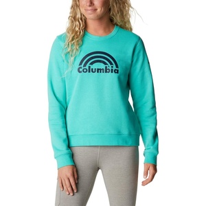 image:imageColumbia womens Columbia Trek Graphic CrewTrek Graphic CrewElectric Turquoise Rainbow