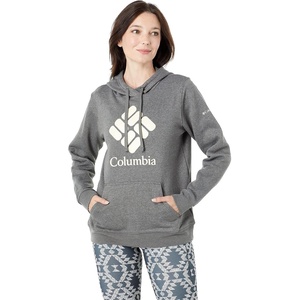 image:imageColumbia womens Trek Graphic Treatment HoodieCharcoal HeatherStacked Gem