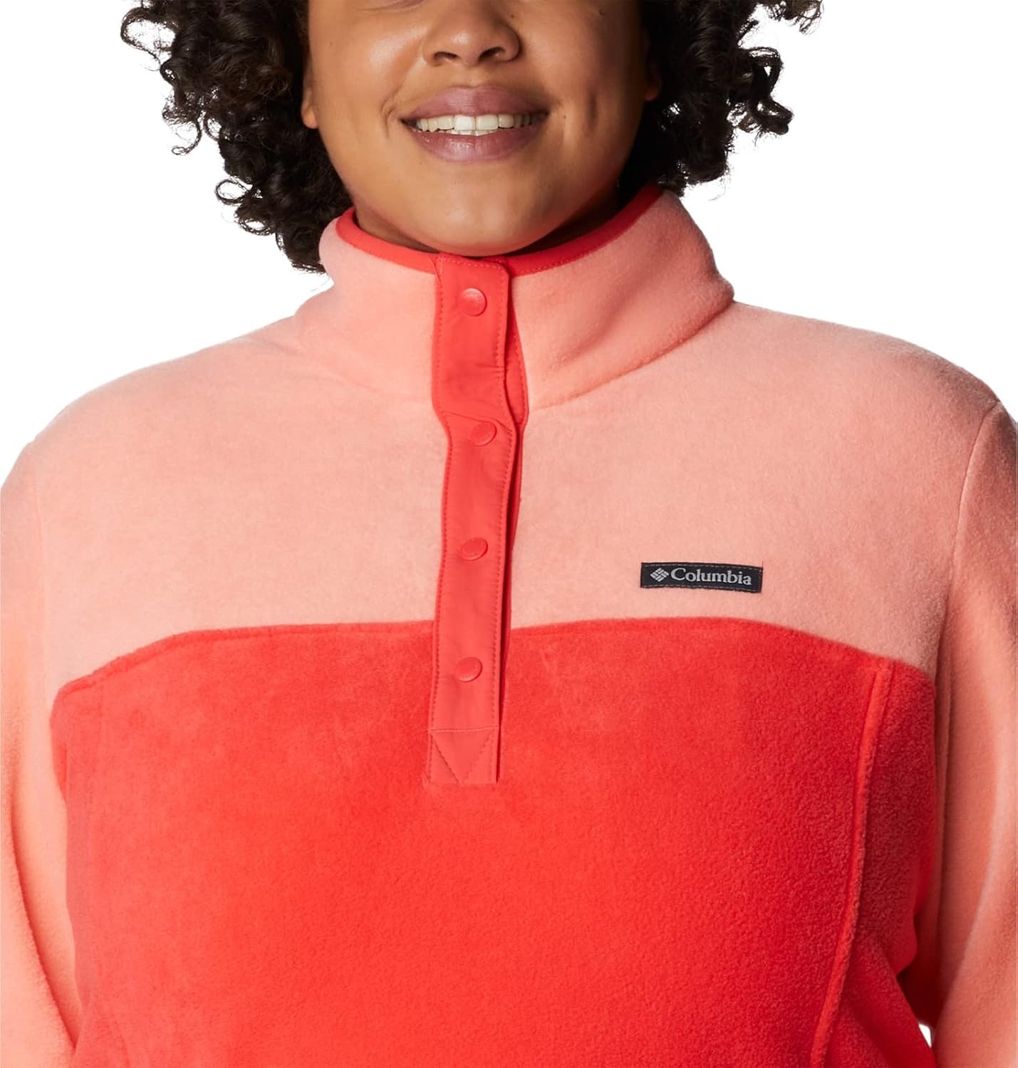 image:imageColumbia Womens Benton Springs Half Snap II Pull Over Fleece Jacket Dark StoneCanoeVintage Blue 3XRed HibiscusCoral Reef