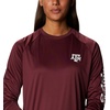 image:imageColumbia Alabama Crimson Tide Collegiate Tidal Long Sleeve ShirtTam  Deep Maroon  White