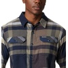 image:imageColumbia Flare Gun Stretch FlannelCollegiate Navy Big Check Plaid