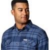 image:imageColumbia Flare Gun Stretch FlannelCollegiate Navy River Crossing Plaid