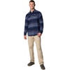 image:imageColumbia Flare Gun Stretch FlannelCollegiate Navy Vista Stripe