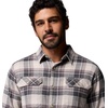 image:imageColumbia Flare Gun Stretch FlannelDark StoneDispersed Plaid