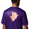 image:imageColumbia Mens Collegiate Terminal Tackle Short Sleeve ShirtCle  Vivid Purple Stateriot