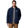 image:imageColumbia Mens Rugged Ridge High Pile Full ZipCollegiate Navy
