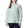 image:imageColumbia Womens Benton Springs Half Snap II Pull Over Fleece Jacket Dark StoneCanoeVintage Blue 3XAqua ToneLight Lime