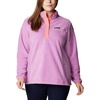 image:imageColumbia Womens Benton Springs Half Snap II Pull Over Fleece Jacket Dark StoneCanoeVintage Blue 3XBlossom PinkSalmon
