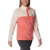 image:imageColumbia Womens Benton Springs Half Snap II Pull Over Fleece Jacket Dark StoneCanoeVintage Blue 3XBlush PinkPeach Blossom